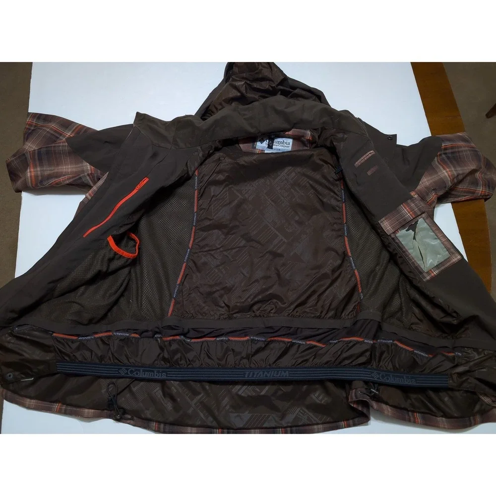 COLUMBIA Titanium First Descent Parka Jacket Ski Snow Down Puffer Interchange XL